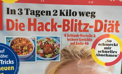 Die Hack-Blitz-Diät
